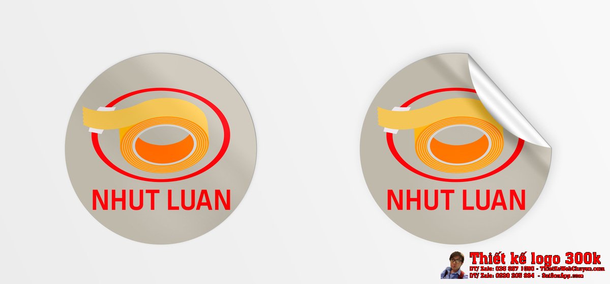 Ứng dụng logo trên nền trắng