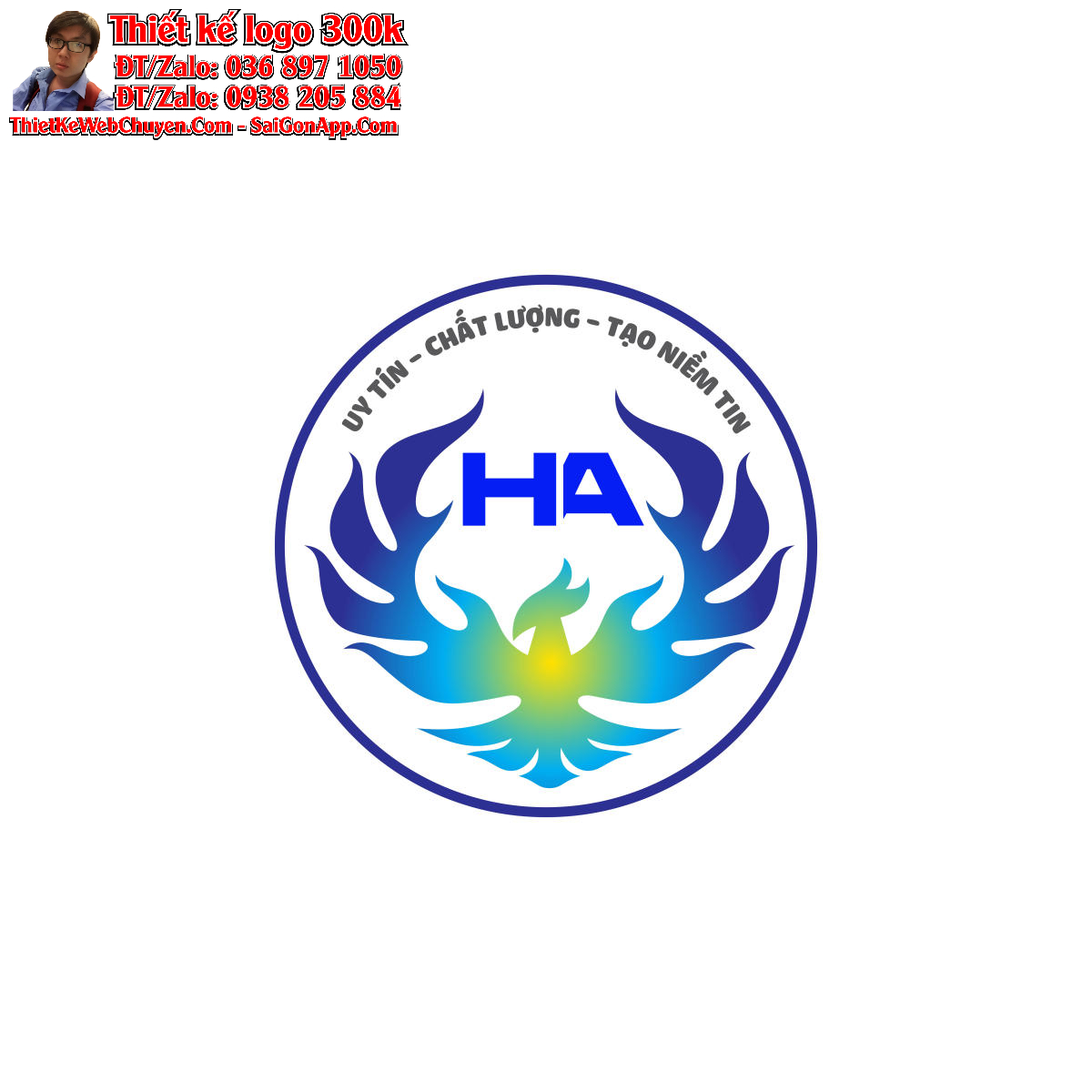 Thiết kế logo may mặc HA