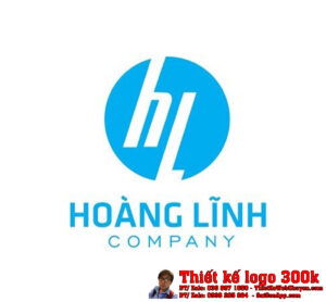 Thiết kế logo máy tính laptop Hoàng Lĩnh Company