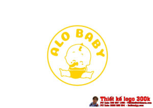 Thiết kế logo mẹ và bé ALO BABY
