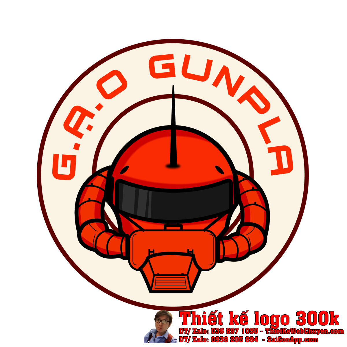 Thiết kế logo mô hình lắp ráp G.Ạ.O Gunpla