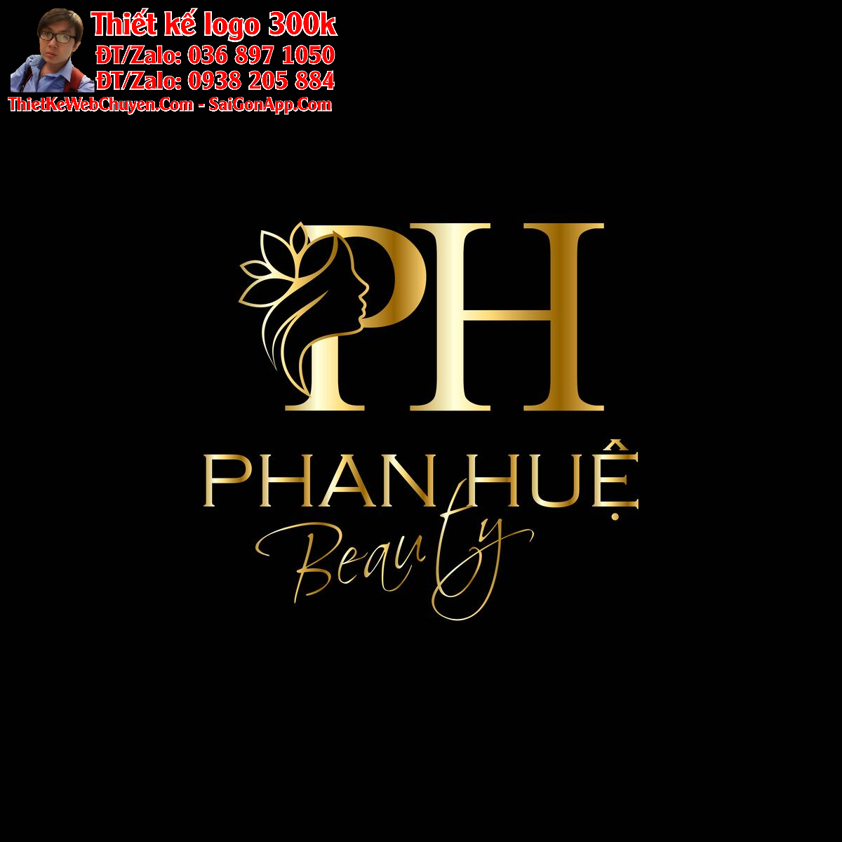 Thiết kế logo mỹ phẩm Phan Huệ Thiết kế logo mỹ phẩm Phan Huệ