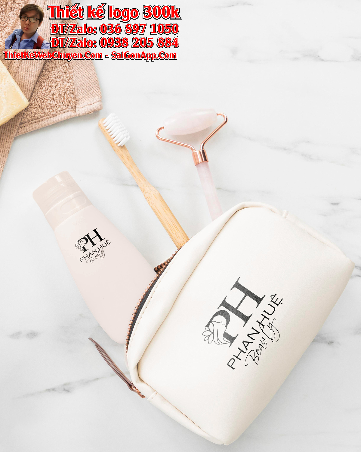 Thiết kế logo mỹ phẩm Phan Huệ Thiết kế logo mỹ phẩm Phan Huệ