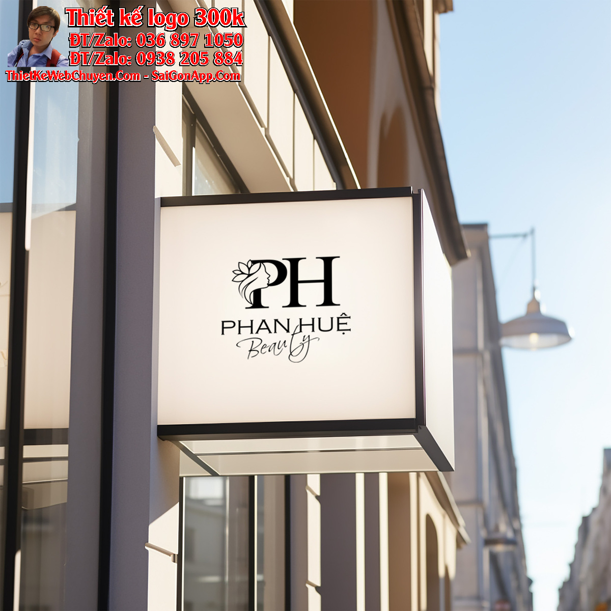 Thiết kế logo mỹ phẩm Phan Huệ Thiết kế logo mỹ phẩm Phan Huệ