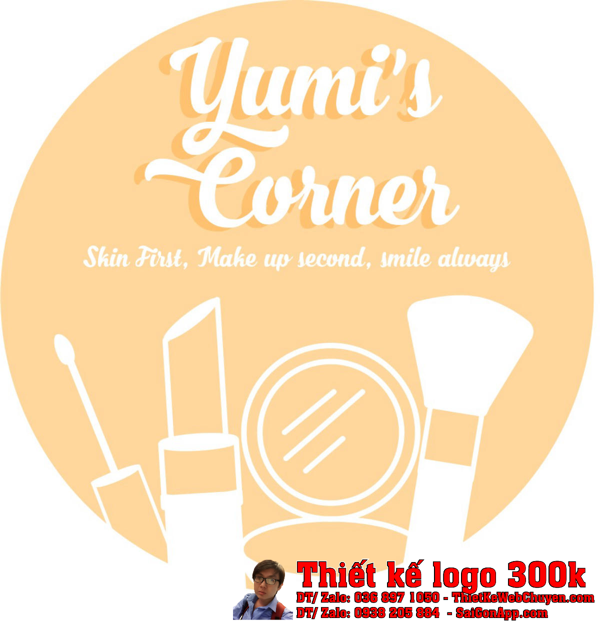 Thiết kế logo mỹ phẩm Yumis Corner