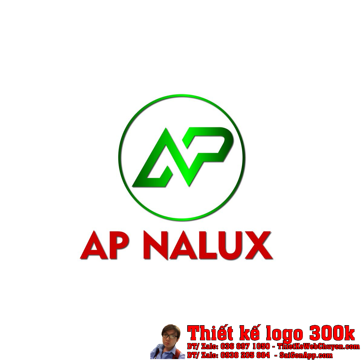 Thiết kế logo mỹ phẩm công ty TNHH AP Nalux bản chuẩn