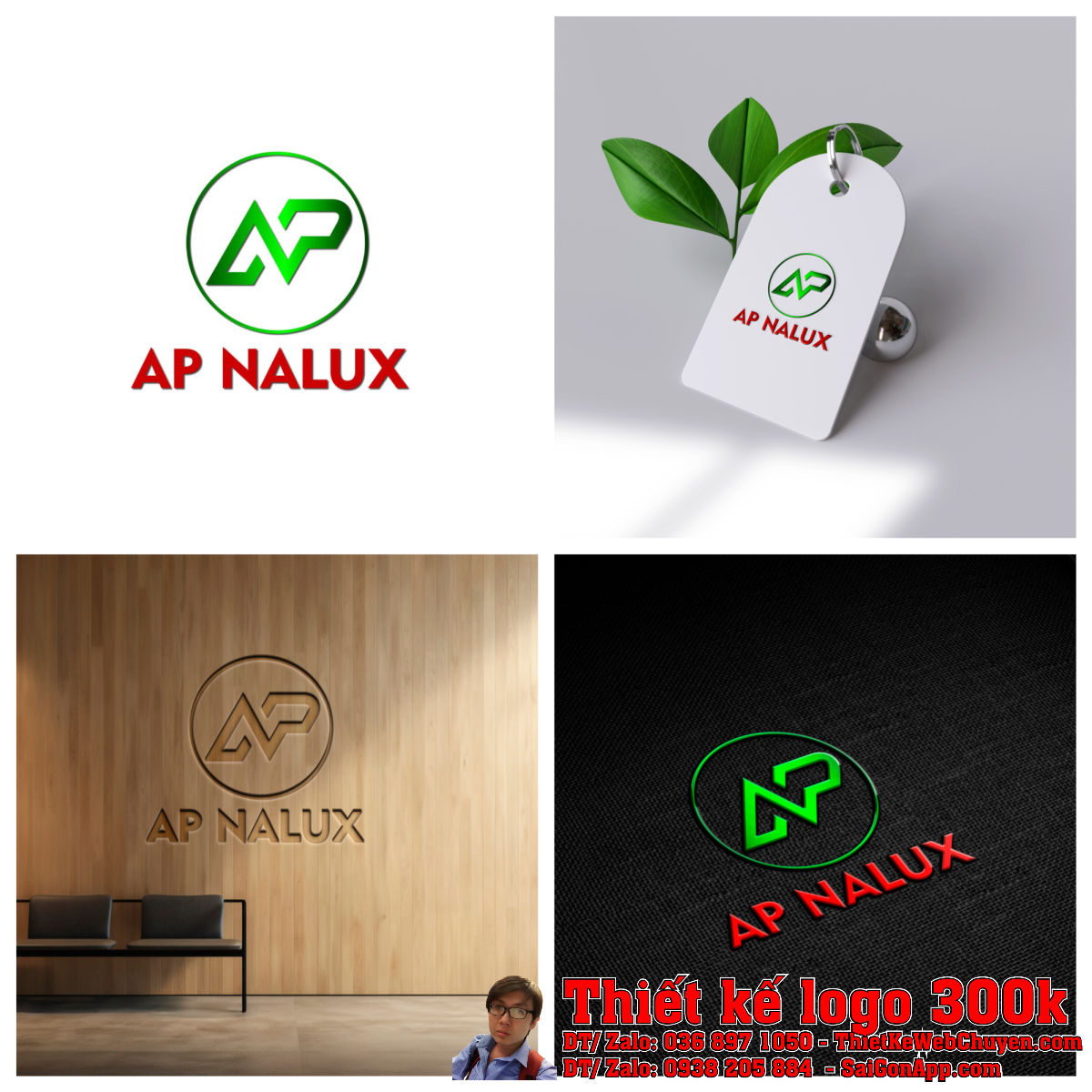 Tổng thể Thiết kế logo mỹ phẩm công ty TNHH AP Nalux