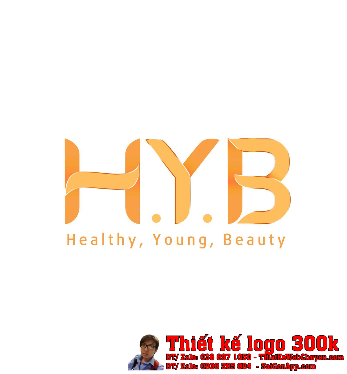 Thiết kế logo mỹ phẩm và thực phẩm chức năng H.Y.B Thiết kế logo mỹ phẩm và thực phẩm chức năng H.Y.B