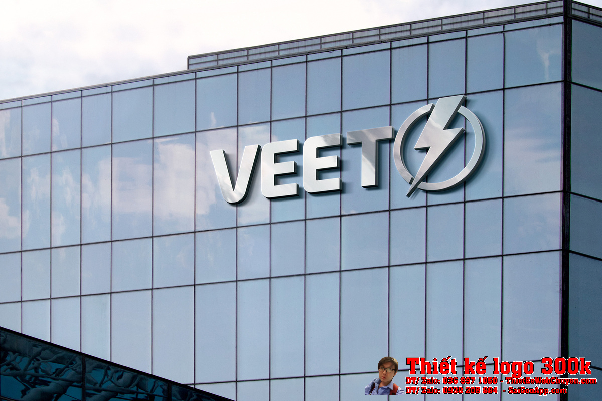 Thiết kế logo ngành điện Công ty TNHH Công nghệ Kỹ thuật Năng lượng VEET CO trên áo