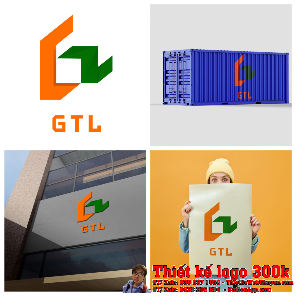Logo âm bản và dương bản của Thiết kế logo ngành nguyên liệu gỗ công nghiệp Công ty TNHH Gỗ Trần Lai