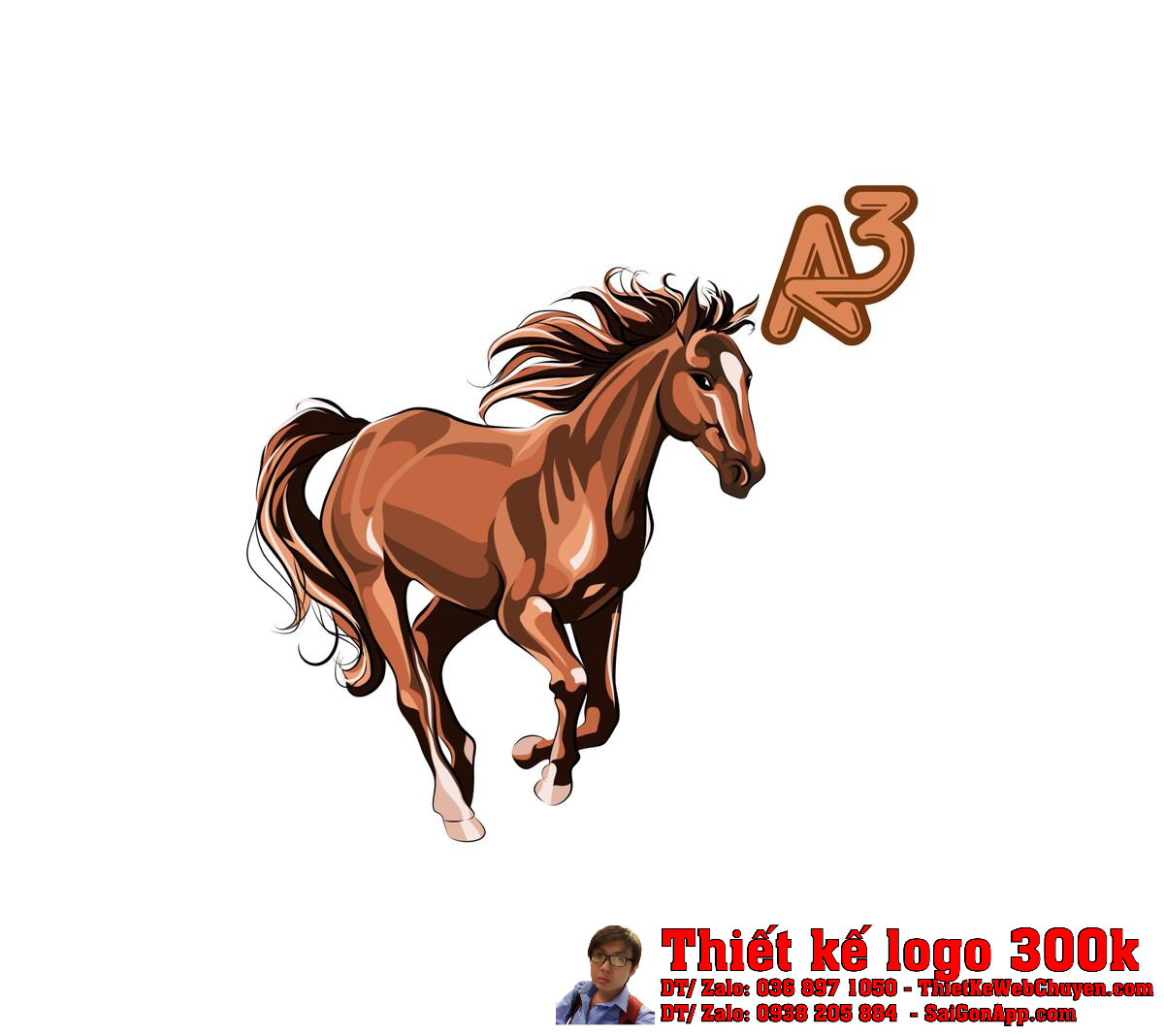 Thiết kế logo nghề Ngựa A3 Thiết kế logo nghề Ngựa A3