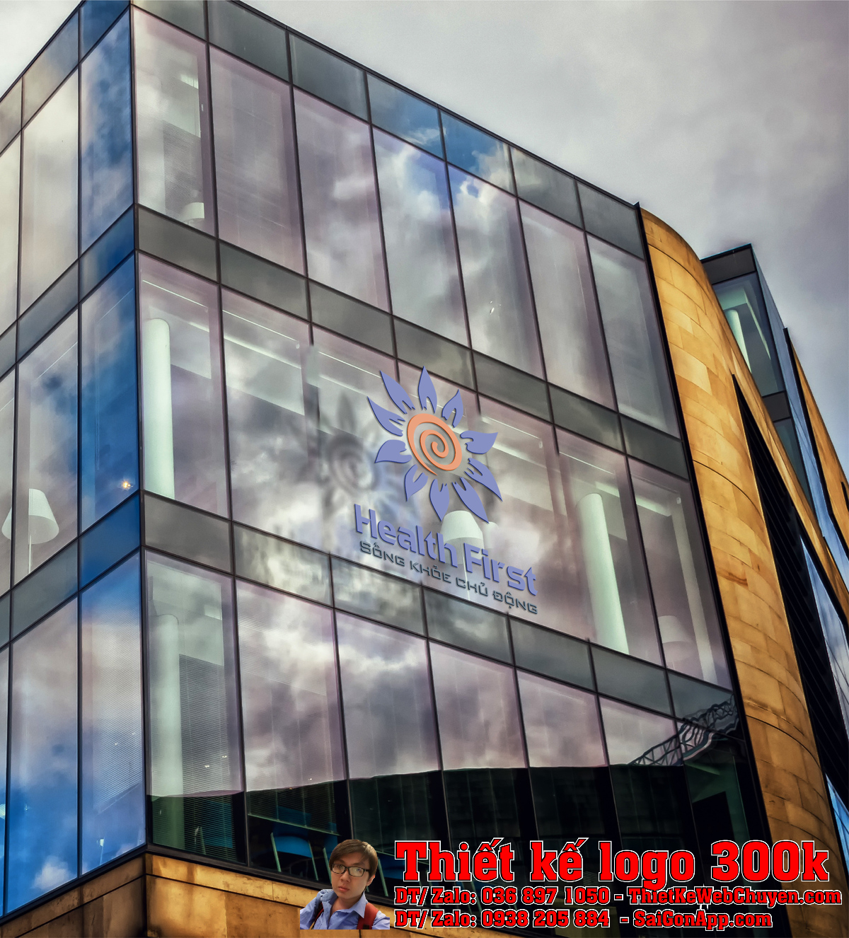 Mô phỏng logo trên biển hiệu