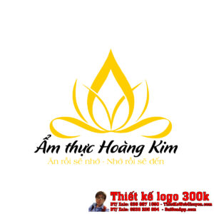 Thiết kế logo nhà hàng Ẩm Thực Hoàng Kim