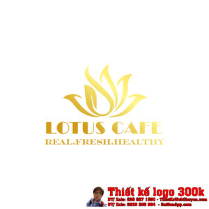 Thiết kế logo nhà hàng Lotus Cafe