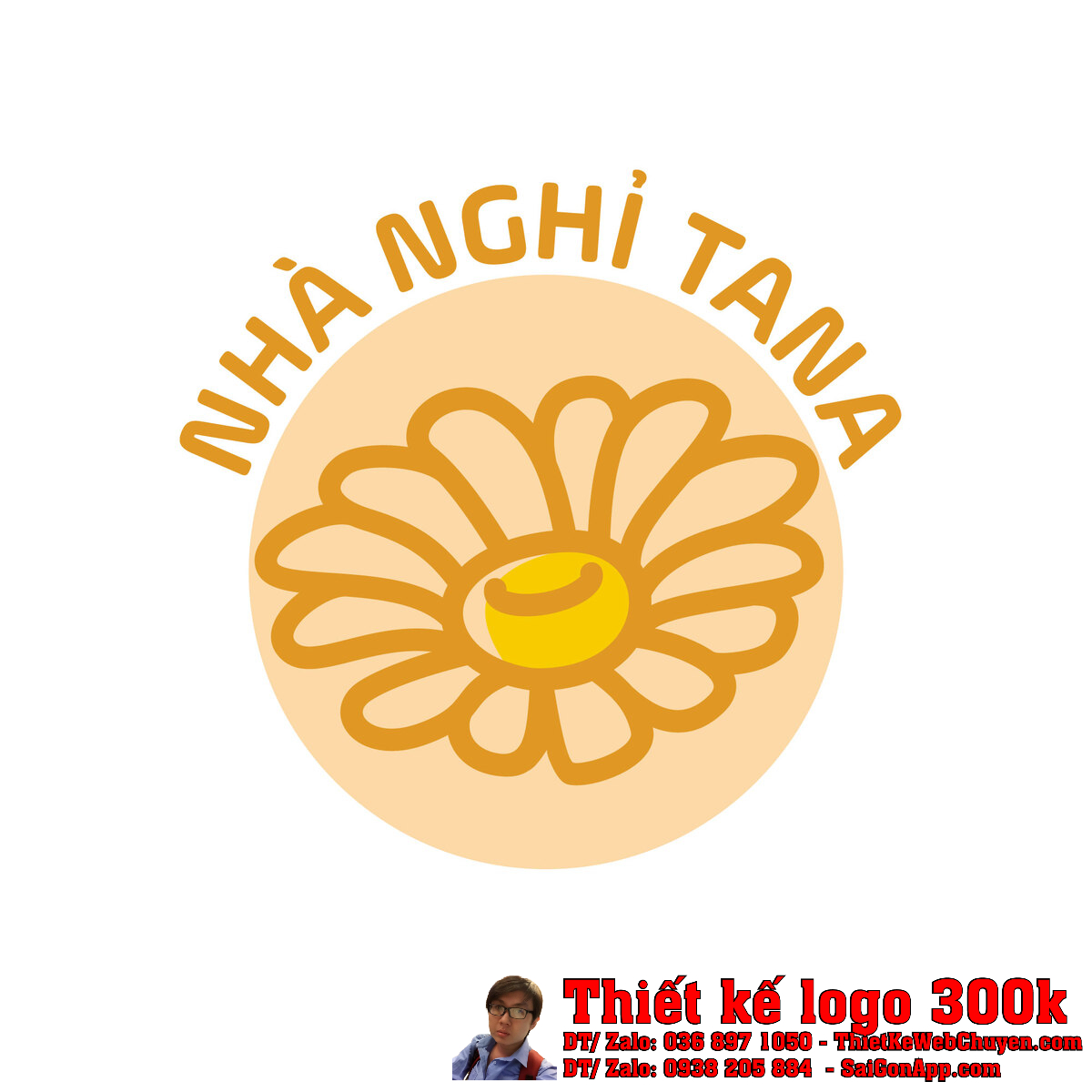 Thiết kế logo nhà nghỉ TANA phương án 1