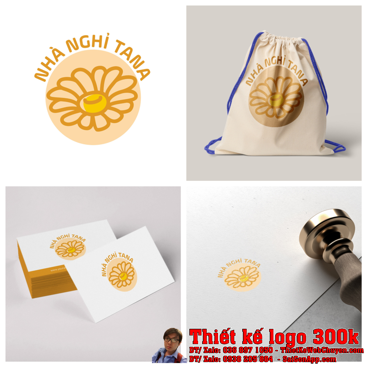Thiết kế logo nhà nghỉ TANA phương án 2