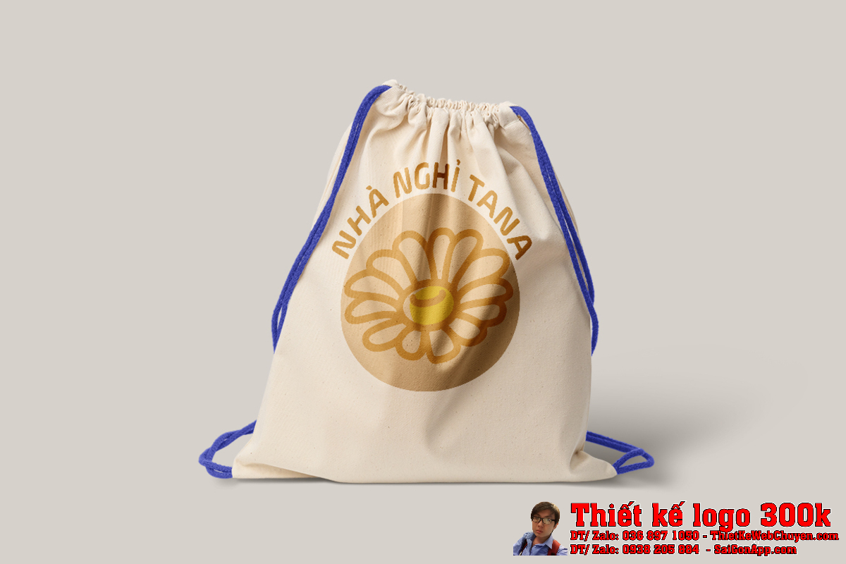 Ứng dụng thiết kế logo nhà nghỉ TANA trên văn phòng phẩm