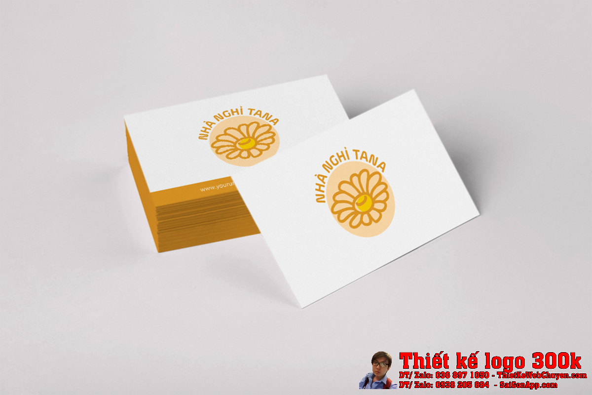 Tổng thể thiết kế logo nhà nghỉ TANA