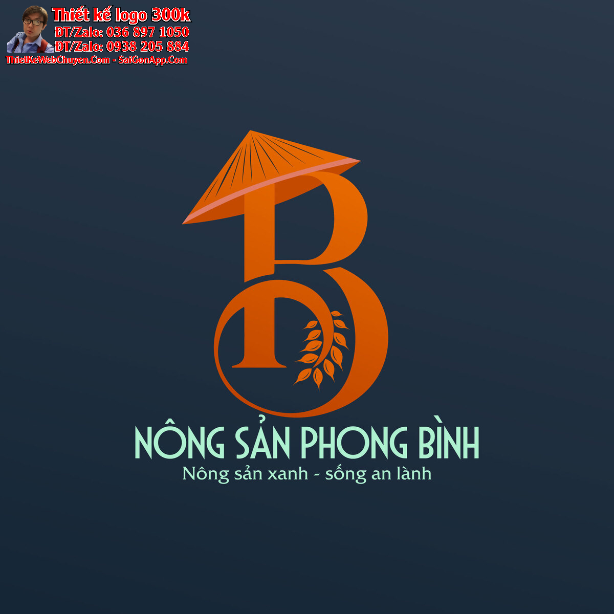 Thiết kế logo nông sản Phong Bình