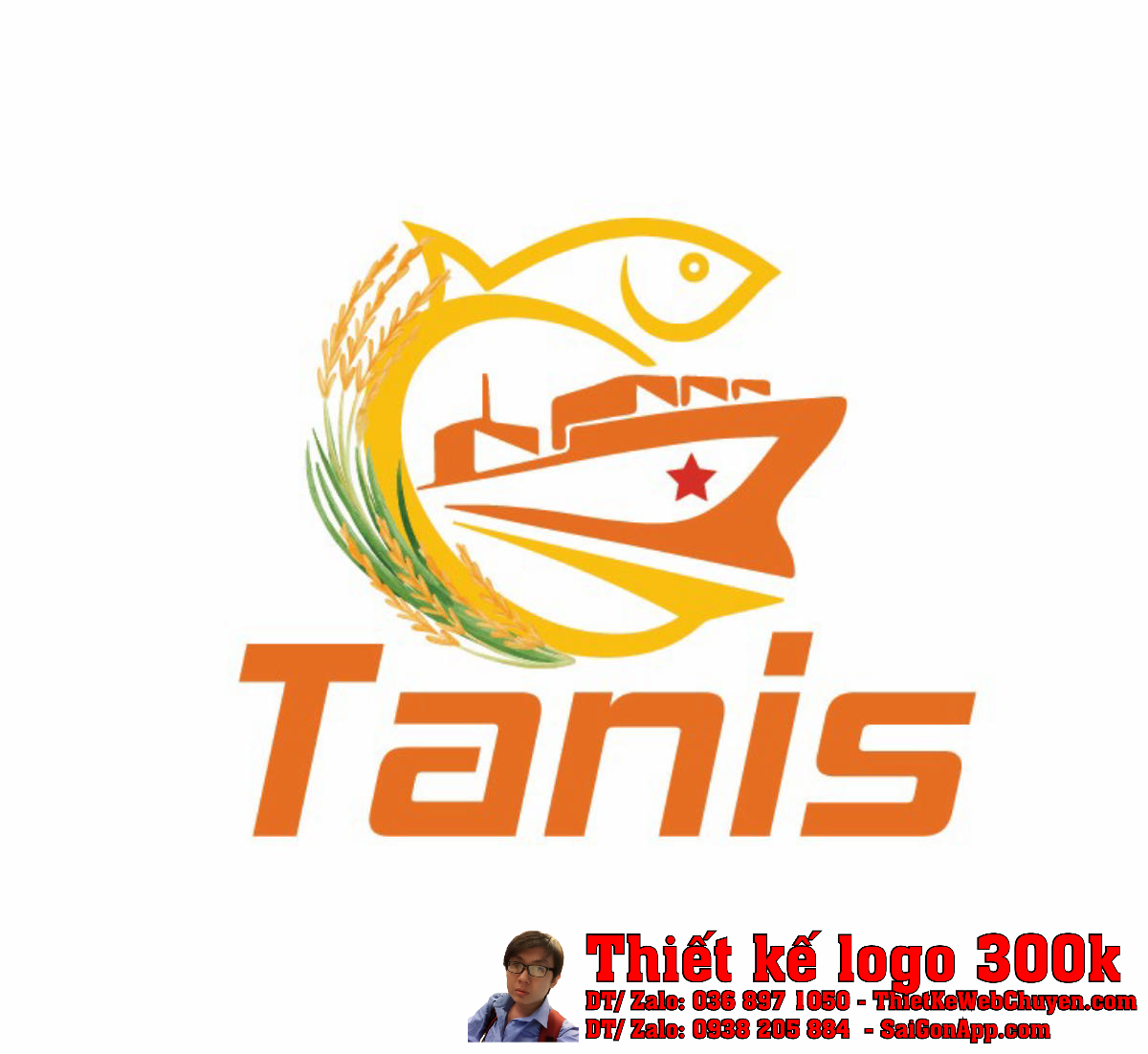 Thiết kế logo nông sản và thủy sản Tanis