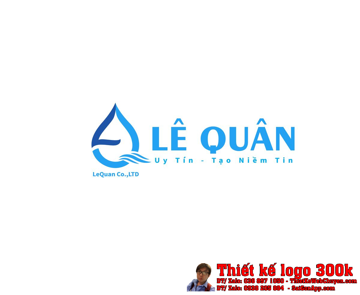 Thiết kế logo nước sạch Lê Quân
