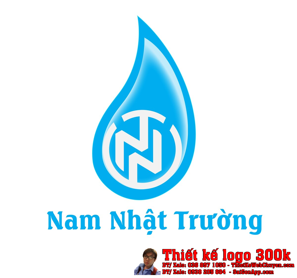 Thiết kế logo nước uống đóng chai Nam Nhật Trường Thiết kế logo nước uống đóng chai Nam Nhật Trường