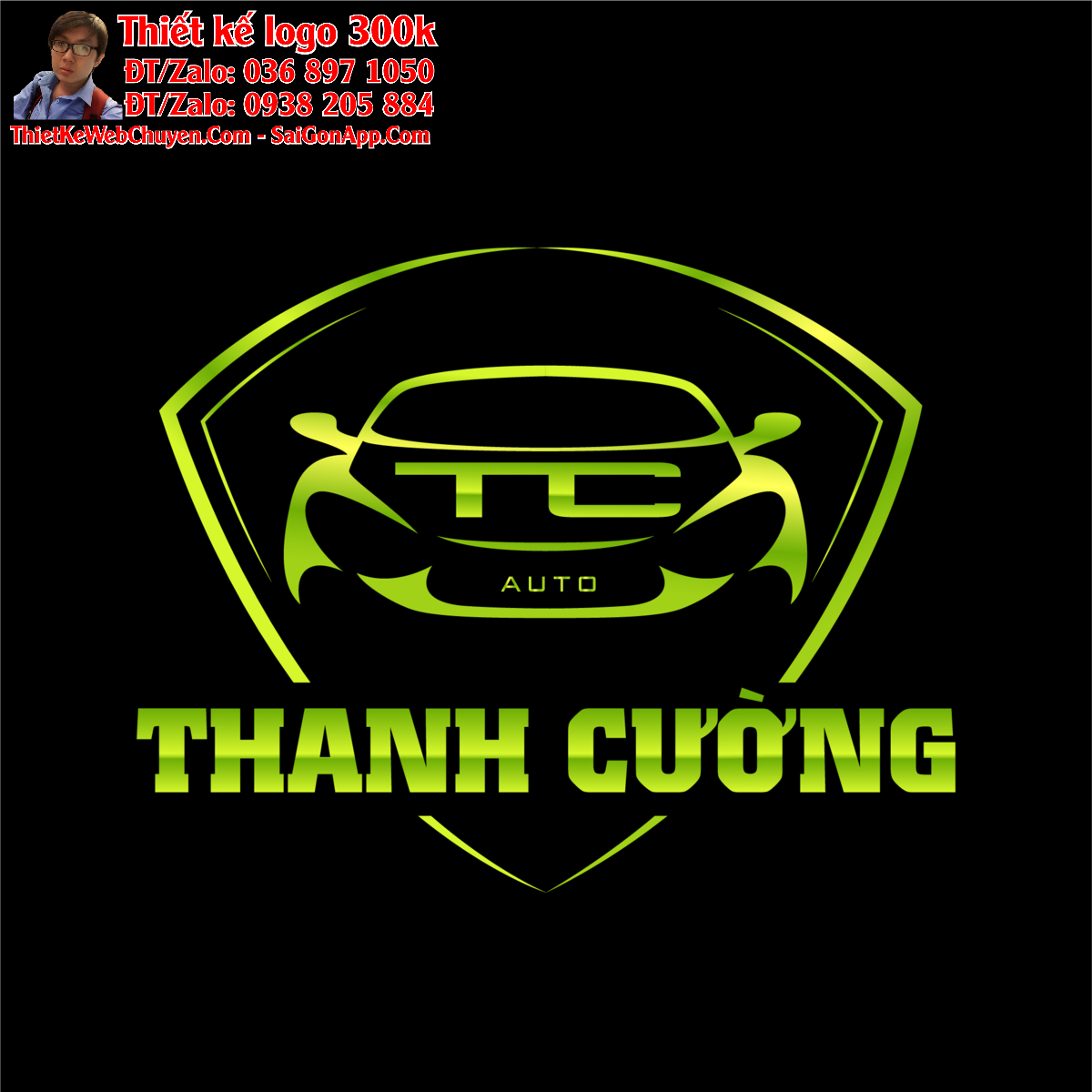 Thiết kế logo ô tô TC Auto (Thanh Cường)