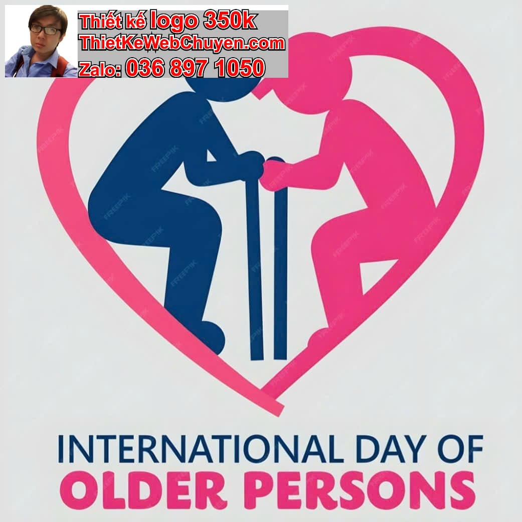 Thiết kế logo online Dịch vụ chăm sóc người cao tuổi