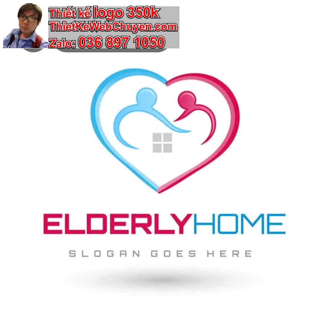 Thiết kế logo online Dịch vụ chăm sóc người cao tuổi
