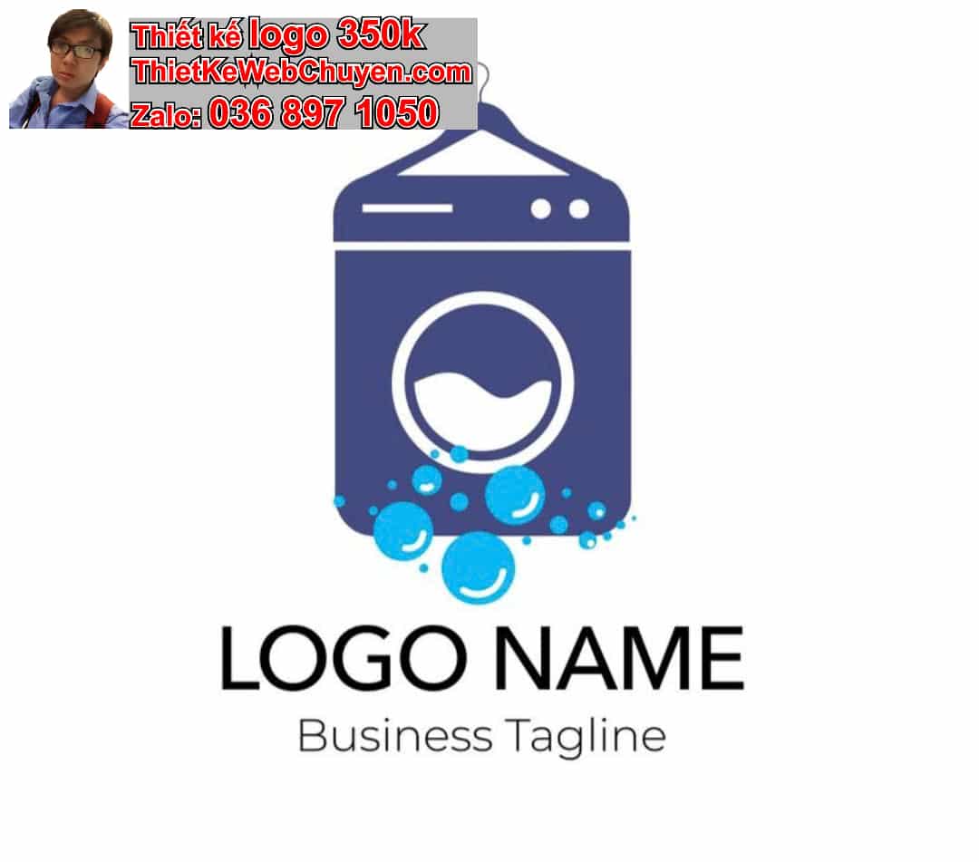 Thiết kế logo online Dịch vụ giặt ủi công nghiệp