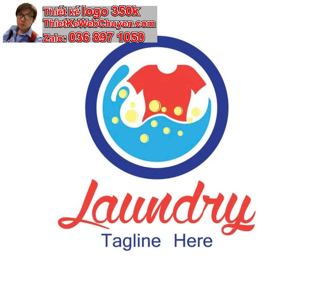 Thiết kế logo online Dịch vụ giặt ủi công nghiệp