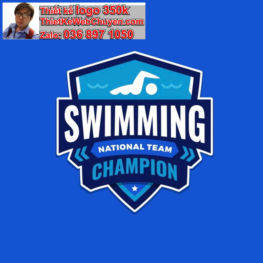 Thiết kế logo online Dịch vụ làm sạch hồ bơi