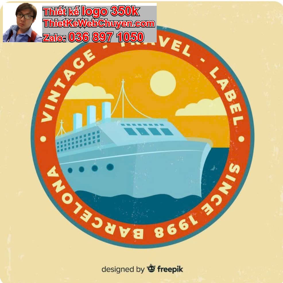 Thiết kế logo online Dịch vụ sửa chữa tàu thuyền