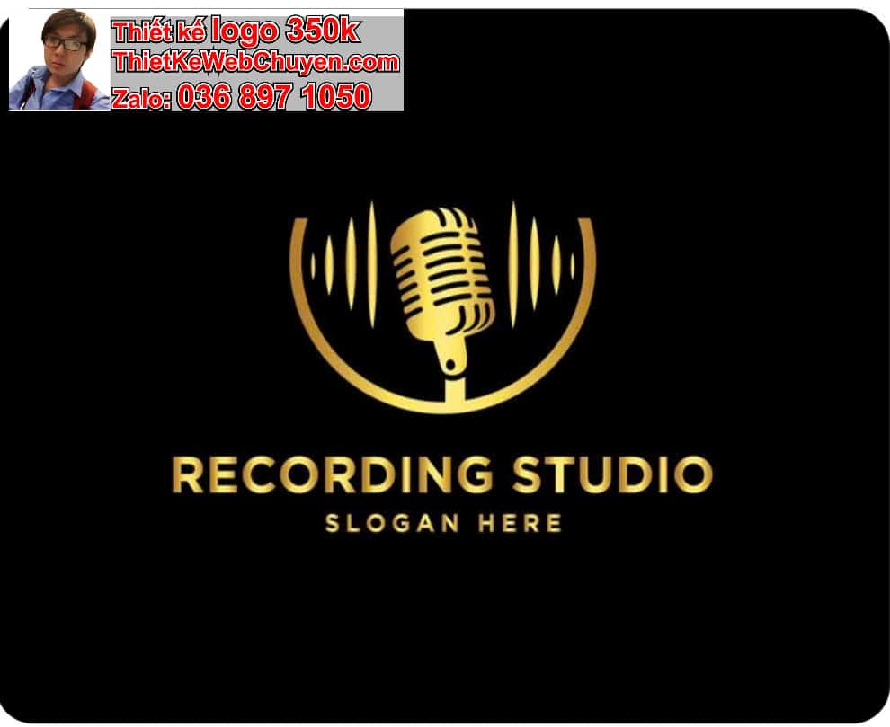 Thiết kế logo online Phòng thu âm Studio ca nhạc