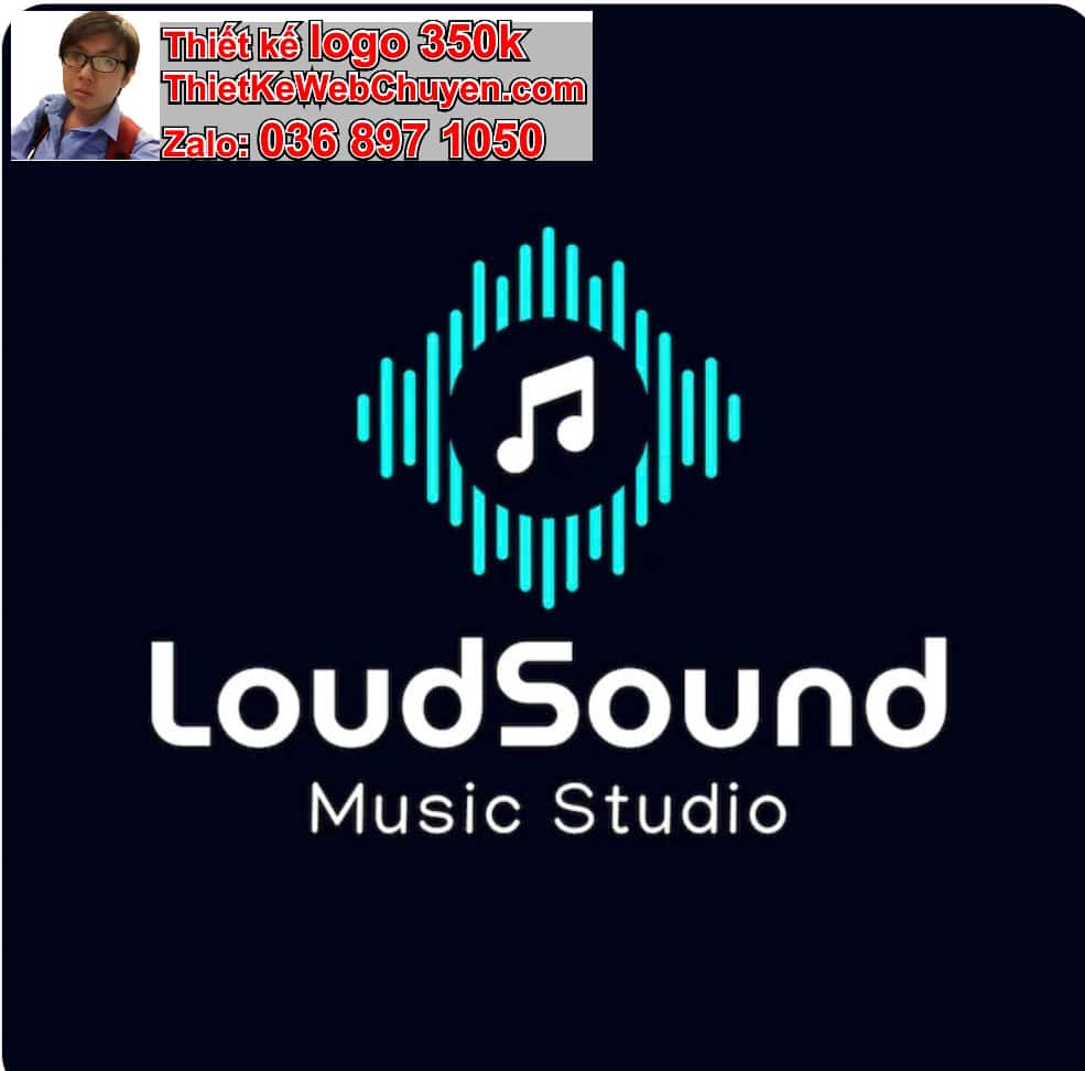 Thiết kế logo online Phòng thu âm Studio ca nhạc