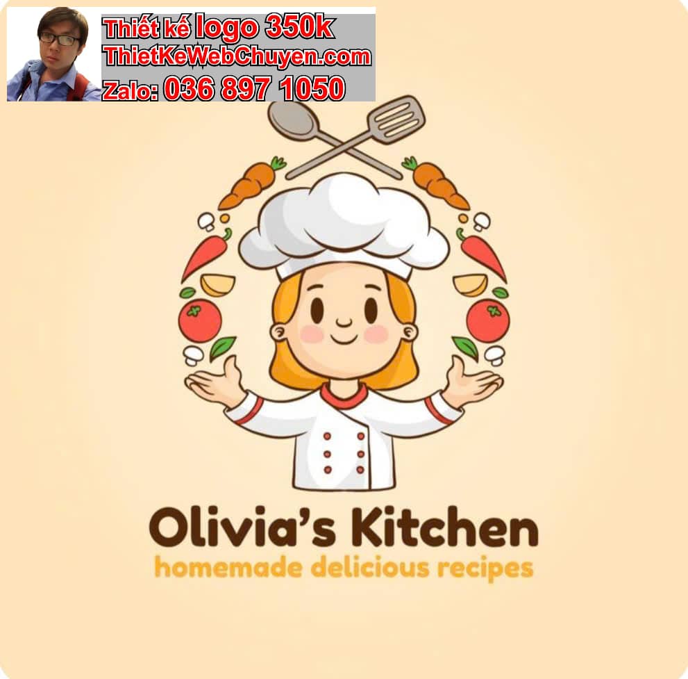 Thiết kế logo online Trung tâm dạy nấu ăn