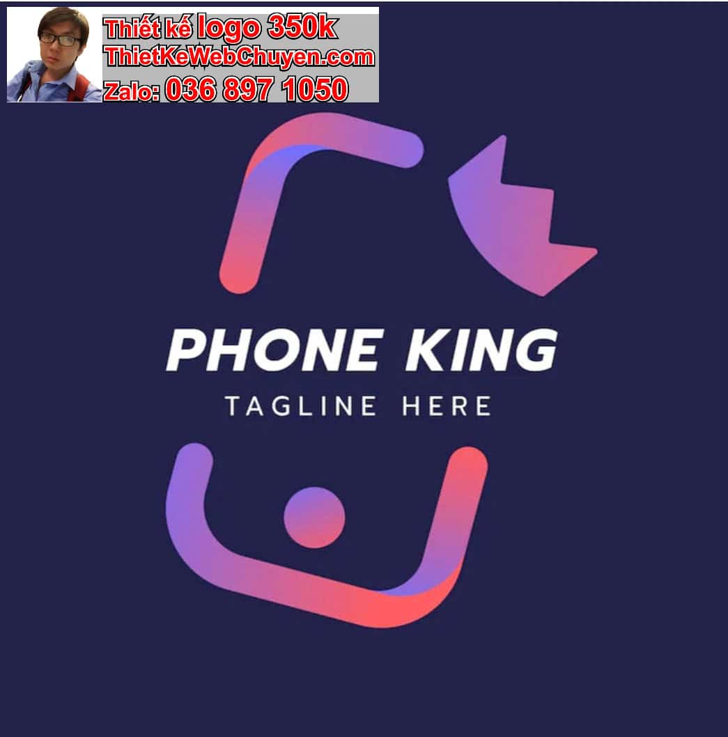 Thiết kế logo online bán Iphone