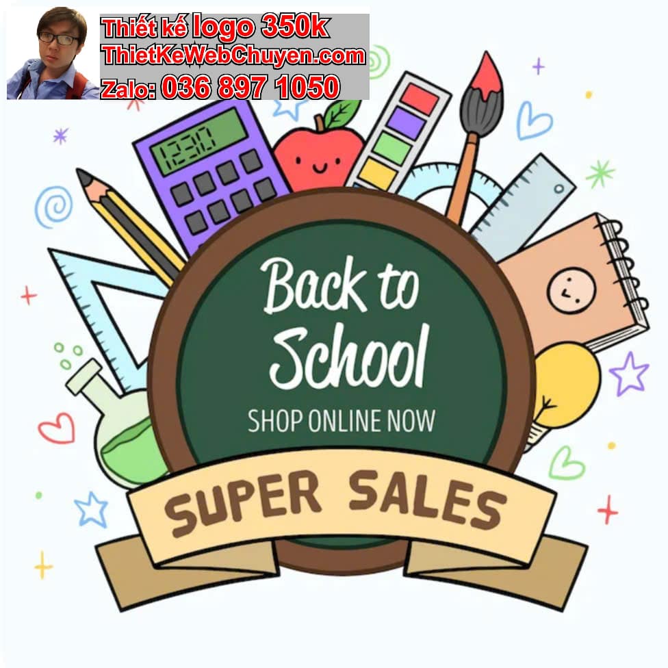 Thiết kế logo online bán dụng cụ học tập và đồ chơi thông minh