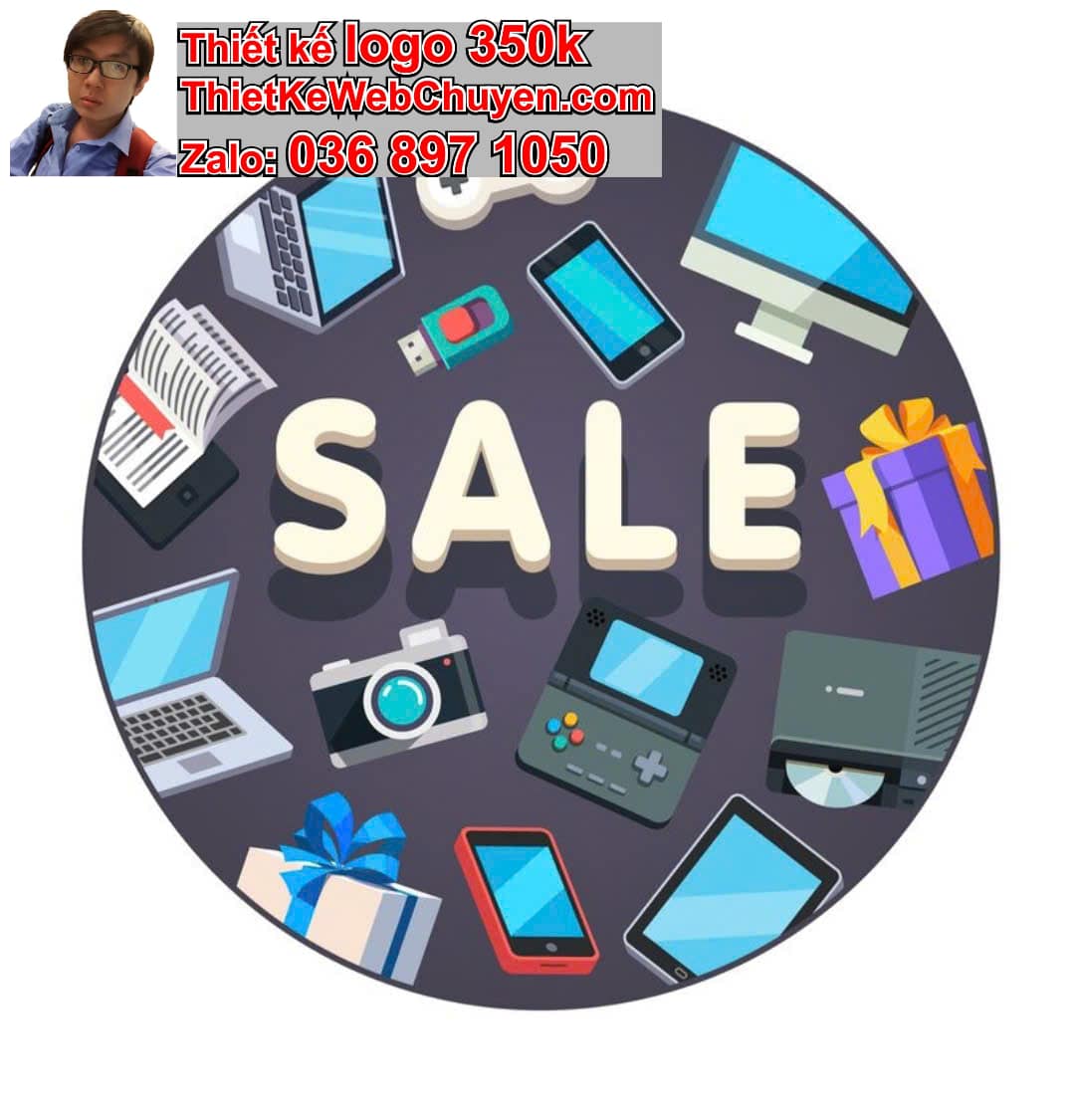 Thiết kế logo online bán thiết bị điện tử