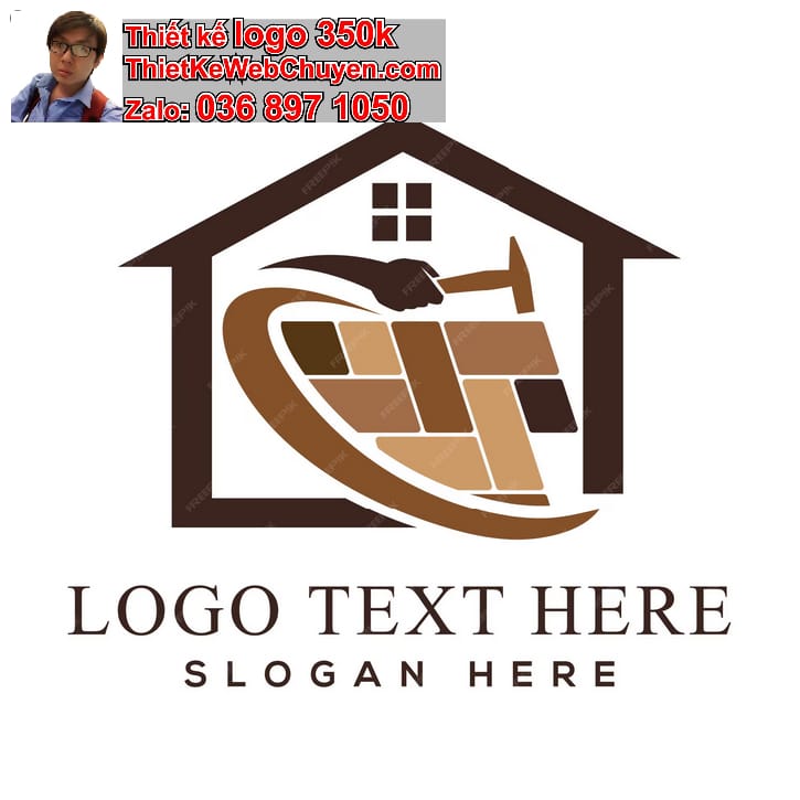 Thiết Kế Logo Online Bán Vật Liệu Xây Dựng VLXD