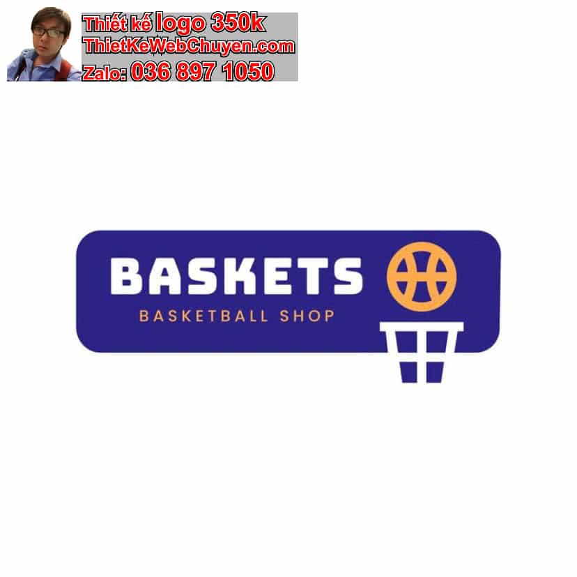 Thiết kế logo online bóng rổ 