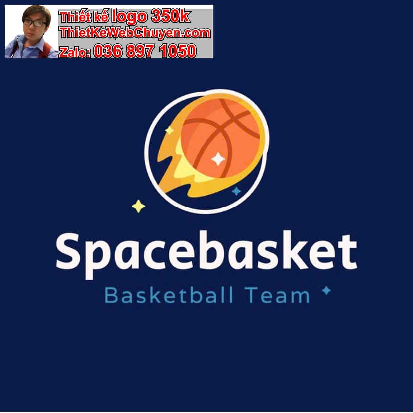 Thiết kế logo online bóng rổ 