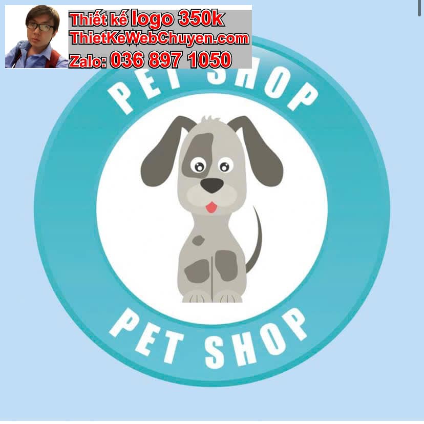 Thiết kế logo online chăm sóc thú cưng pet 
