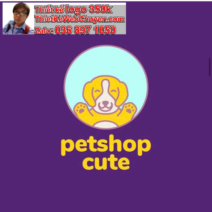 Thiết kế logo online chăm sóc thú cưng pet 