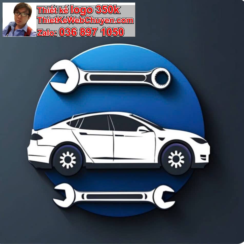 Thiết kế logo online chăm sóc và sửa chữa xe ô tô