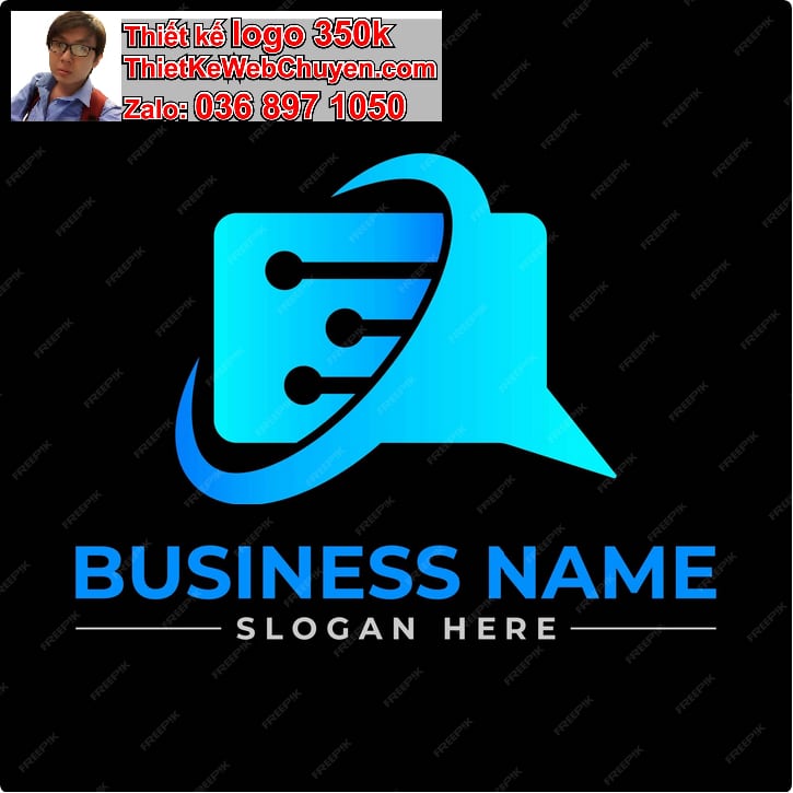 Thiết kế logo online chỉ dùng tiếng Anh hiện đại