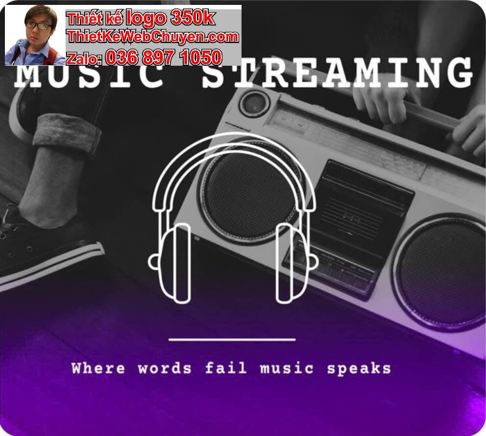 Thiết kế logo online cho thuê thiết bị âm thanh ánh sáng