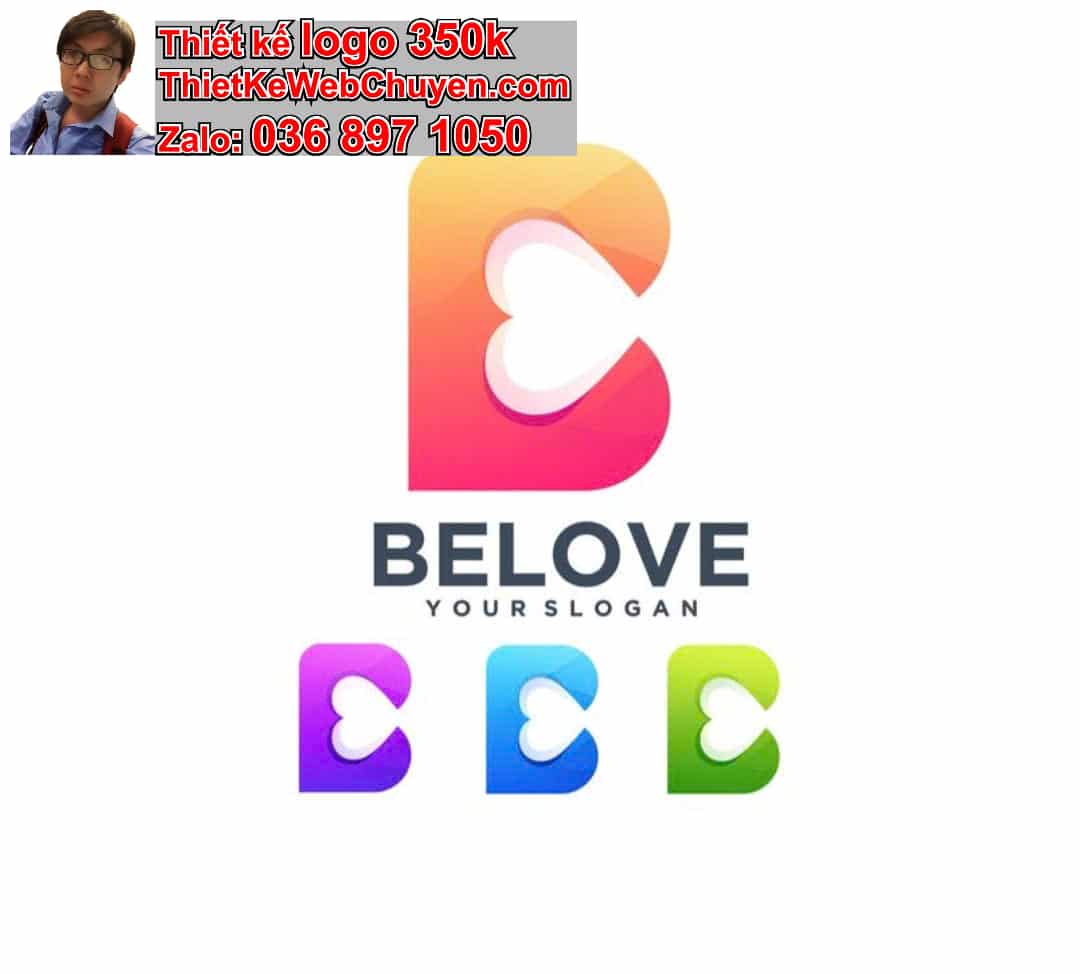 Thiết kế logo online chữ B cách điệu