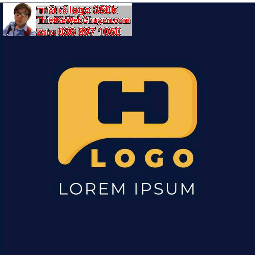 Thiết kế logo online chữ H cách điệu
