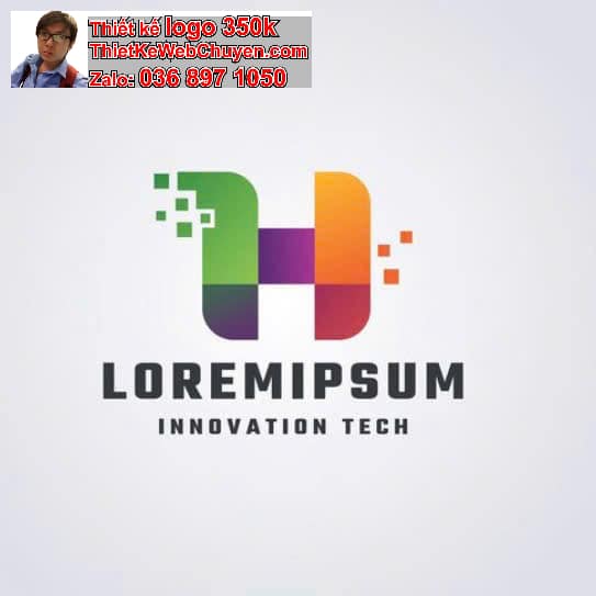Thiết kế logo online chữ H cách điệu